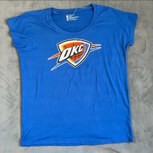 NBA Oklahoma City Thunder Women's Dolman Short Sleeve T-Shirt L